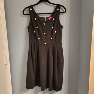 Betsey Johnson Black Dress with Pearls🎀